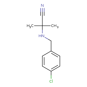 2-((4-Chlorobenzyl)amino)-2-methylpropanenitrile