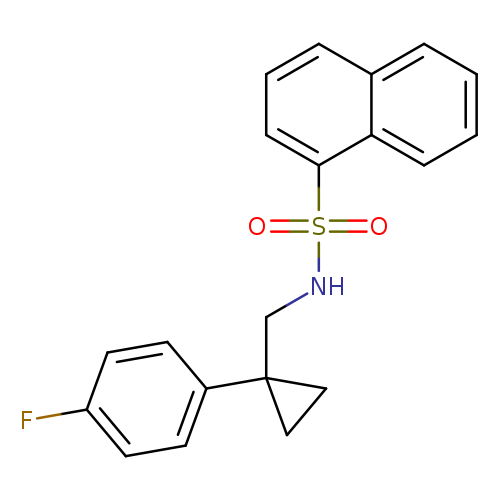 N-{[1-(4-fluorophenyl)cyclopropyl]methyl}naphthalene-1-sulfonamide
