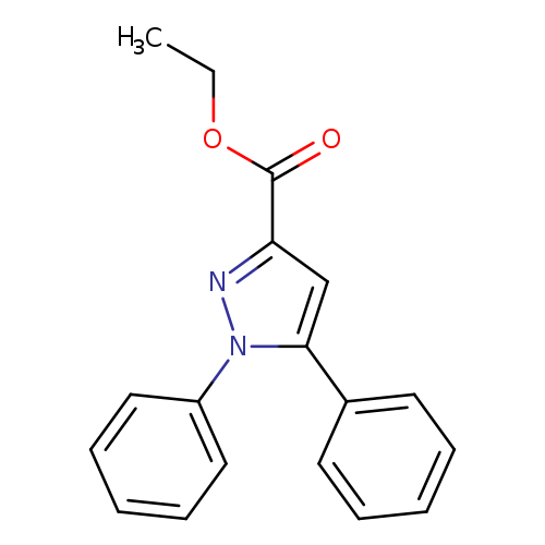 1H-Pyrazole-3-carboxylic acid, 1,5-diphenyl-, ethyl ester