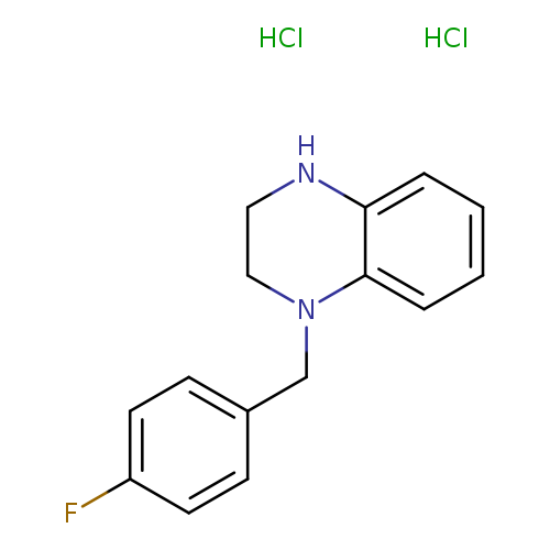 1-[(4-fluorophenyl)methyl]-1,2,3,4-tetrahydroquinoxaline dihydrochloride