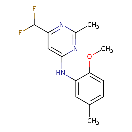 6-(difluoromethyl)-N-(2-methoxy-5-methylphenyl)-2-methylpyrimidin-4-amine