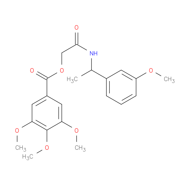 {[1-(3-methoxyphenyl)ethyl]carbamoyl}methyl 3,4,5-trimethoxybenzoate