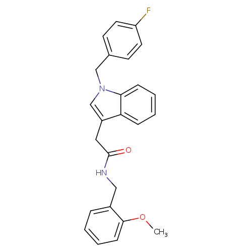 2-{1-[(4-fluorophenyl)methyl]-1H-indol-3-yl}-N-[(2-methoxyphenyl)methyl]acetamide