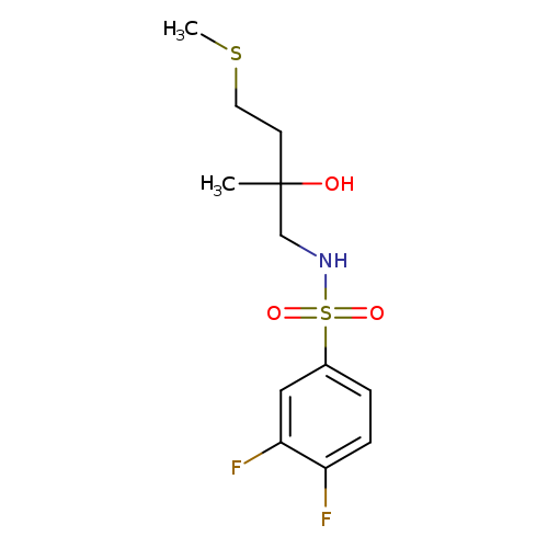 2-[(3,4-difluorobenzenesulfonamido)methyl]-4-(methylsulfanyl)butan-2-ol