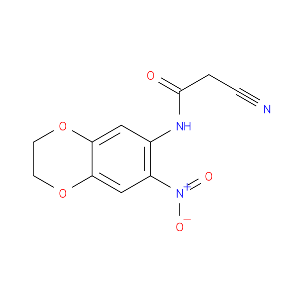 2-cyano-N-(7-nitro-2,3-dihydro-1,4-benzodioxin-6-yl)acetamide