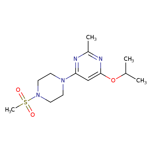 4-(4-methanesulfonylpiperazin-1-yl)-2-methyl-6-(propan-2-yloxy)pyrimidine