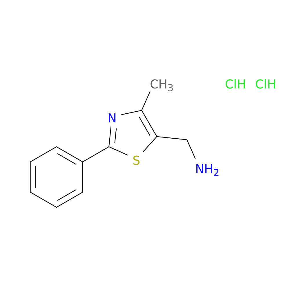 (4-methyl-2-phenyl-1,3-thiazol-5-yl)methanamine dihydrochloride