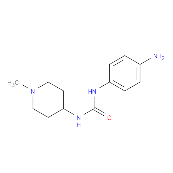1-(4-aminophenyl)-3-(1-methylpiperidin-4-yl)urea