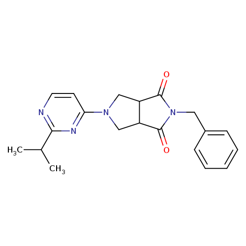 2-benzyl-5-[2-(propan-2-yl)pyrimidin-4-yl]-octahydropyrrolo[3,4-c]pyrrole-1,3-dione