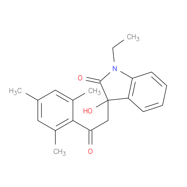1-ethyl-3-hydroxy-3-(2-mesityl-2-oxoethyl)-1,3-dihydro-2H-indol-2-one