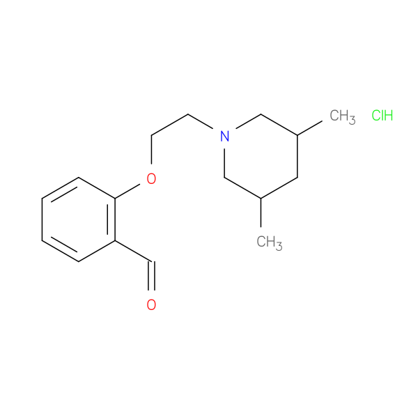 2-[2-(3,5-dimethyl-1-piperidinyl)ethoxy]benzaldehyde hydrochloride