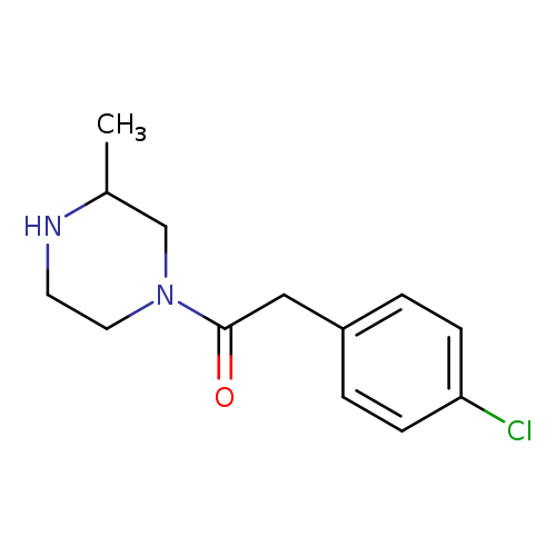 2-(4-chlorophenyl)-1-(3-methylpiperazin-1-yl)ethan-1-one