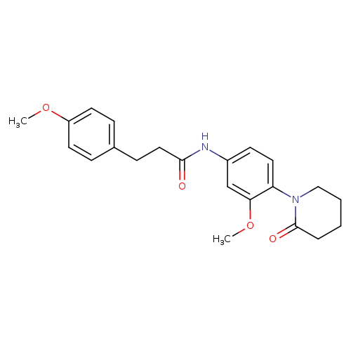 N-[3-methoxy-4-(2-oxopiperidin-1-yl)phenyl]-3-(4-methoxyphenyl)propanamide