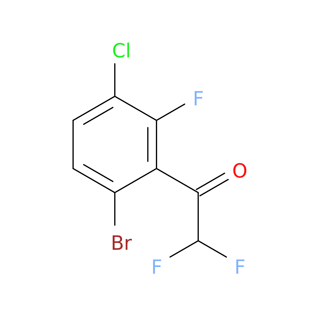 1-(6-bromo-3-chloro-2-fluorophenyl)-2,2-difluoroethan-1-one