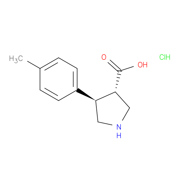 (+/-)-Trans-4-(4-methylphenyl)pyrrolidine-3-carboxylic acid HCl