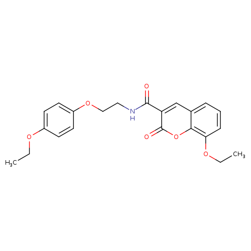8-ethoxy-N-[2-(4-ethoxyphenoxy)ethyl]-2-oxo-2H-chromene-3-carboxamide