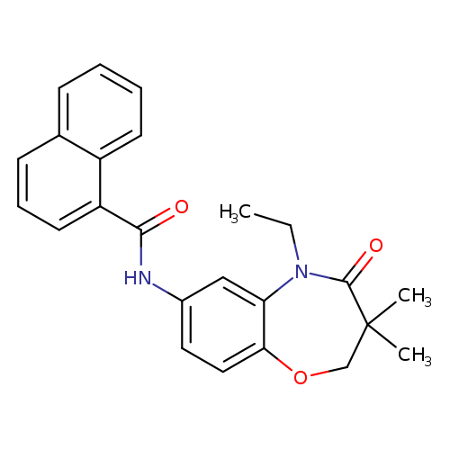 N-(5-ethyl-3,3-dimethyl-4-oxo-2,3,4,5-tetrahydro-1,5-benzoxazepin-7-yl)naphthalene-1-carboxamide