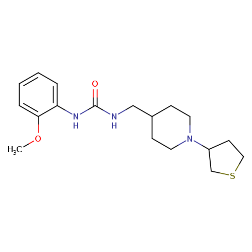 3-(2-methoxyphenyl)-1-{[1-(thiolan-3-yl)piperidin-4-yl]methyl}urea