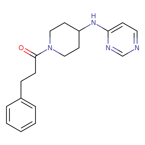 3-phenyl-1-{4-[(pyrimidin-4-yl)amino]piperidin-1-yl}propan-1-one