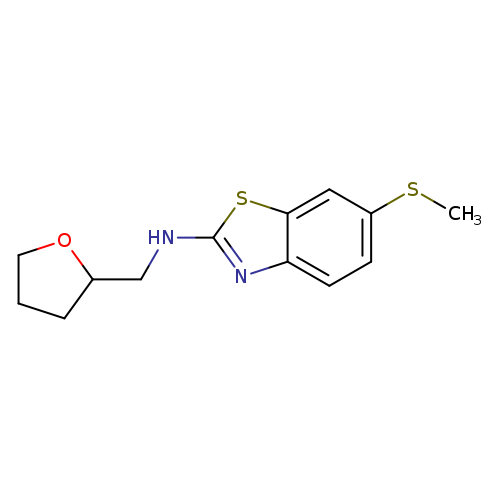 6-(Methylthio)-n-(tetrahydrofuran-2-ylmethyl)-1,3-benzothiazol-2-amine