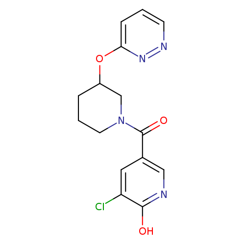 3-chloro-5-[3-(pyridazin-3-yloxy)piperidine-1-carbonyl]pyridin-2-ol