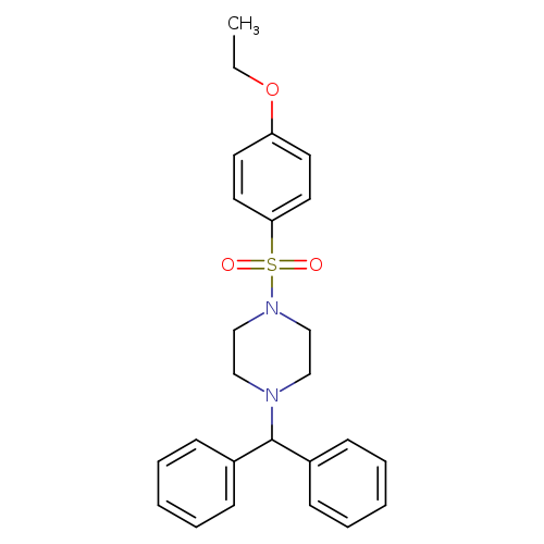 1-(diphenylmethyl)-4-(4-ethoxybenzenesulfonyl)piperazine