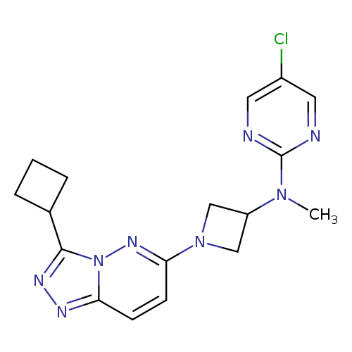 5-chloro-N-(1-{3-cyclobutyl-[1,2,4]triazolo[4,3-b]pyridazin-6-yl}azetidin-3-yl)-N-methylpyrimidin-2-amine