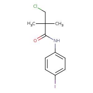 3-chloro-N-(4-iodophenyl)-2,2-dimethylpropanamide