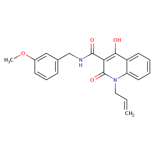 4-hydroxy-N-[(3-methoxyphenyl)methyl]-2-oxo-1-(prop-2-en-1-yl)-1,2-dihydroquinoline-3-carboxamide