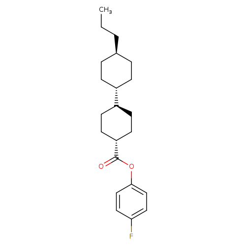TRANS,TRANS-4-FLUOROPHENYL 4''-PROPYLBICYCLOHEXYL-4-CARBOXYLATE