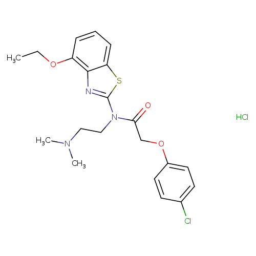 2-(4-chlorophenoxy)-N-[2-(dimethylamino)ethyl]-N-(4-ethoxy-1,3-benzothiazol-2-yl)acetamide hydrochloride