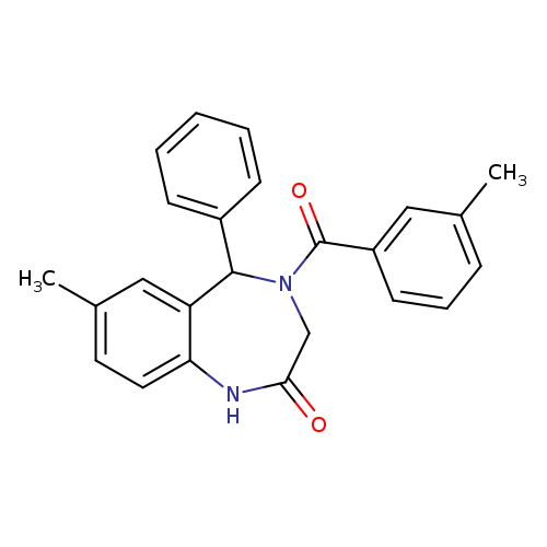 7-methyl-4-(3-methylbenzoyl)-5-phenyl-2,3,4,5-tetrahydro-1H-1,4-benzodiazepin-2-one