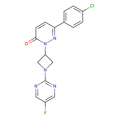 6-(4-chlorophenyl)-2-[1-(5-fluoropyrimidin-2-yl)azetidin-3-yl]-2,3-dihydropyridazin-3-one