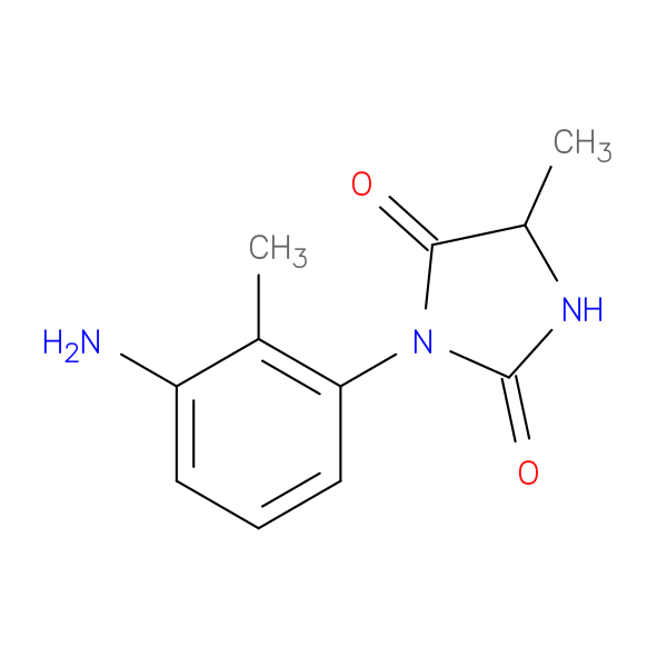 3-(3-amino-2-methylphenyl)-5-methylimidazolidine-2,4-dione