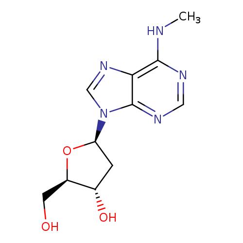 (2R,3S,5R)-2-(Hydroxymethyl)-5-(6-(methylamino)-9H-purin-9-yl)tetrahydrofuran-3-ol
