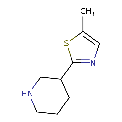 3-(5-methyl-1,3-thiazol-2-yl)piperidine