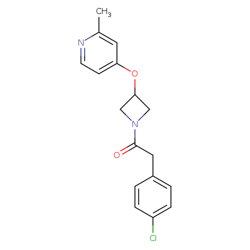 2-(4-chlorophenyl)-1-{3-[(2-methylpyridin-4-yl)oxy]azetidin-1-yl}ethan-1-one