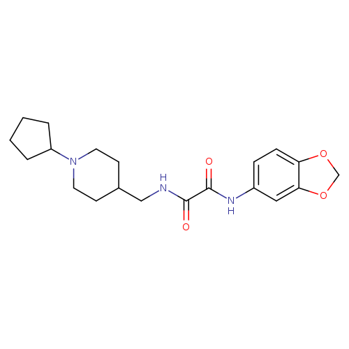 N-(2H-1,3-benzodioxol-5-yl)-N'-[(1-cyclopentylpiperidin-4-yl)methyl]ethanediamide