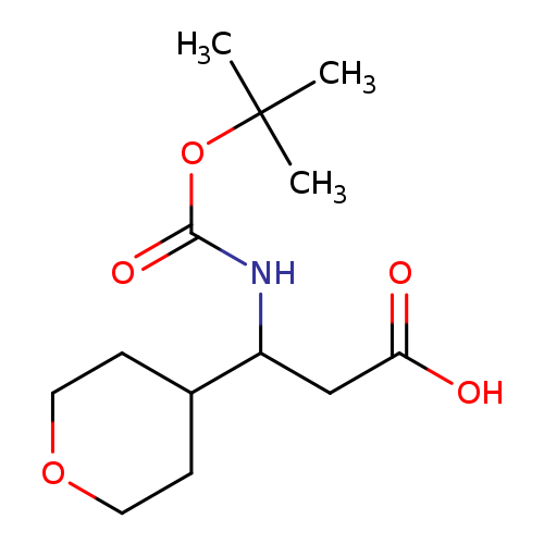 3-((tert-butoxycarbonyl)amino)-3-(tetrahydro-2H-pyran-4-yl)propanoic acid