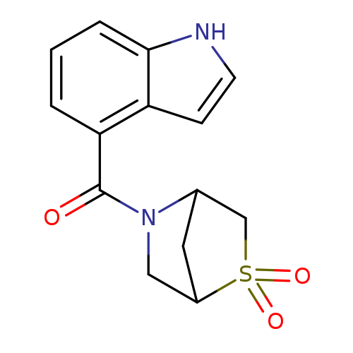 5-(1H-indole-4-carbonyl)-2lambda6-thia-5-azabicyclo[2.2.1]heptane-2,2-dione