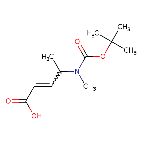 4-{[(tert-butoxy)carbonyl](methyl)amino}pent-2-enoicacid