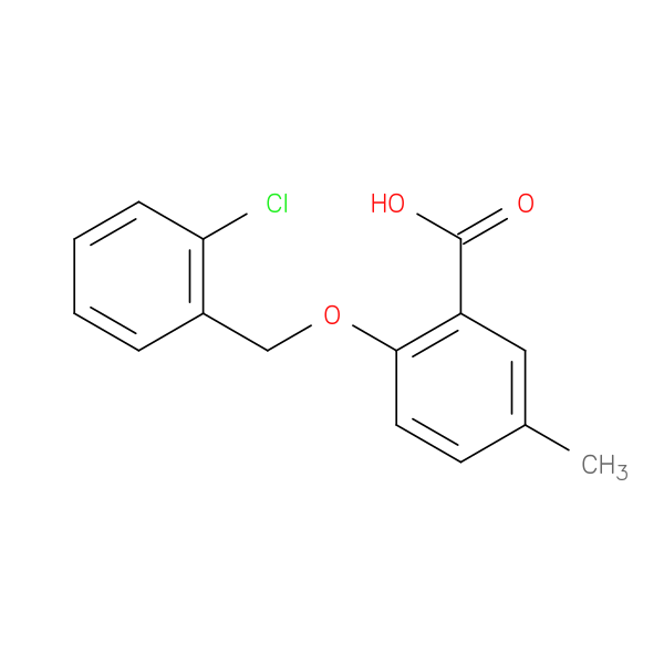 2-[(2-chlorophenyl)methoxy]-5-methylbenzoic acid