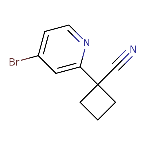 1-(4-broMopyridin-2-yl)cyclobutanecarbonitrile