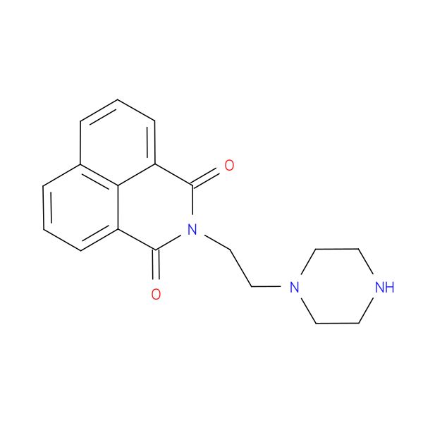 "2-(2-piperazin-1-ylethyl)-1H-benzo[de]isoquinoline-1,3(2H)-dione"