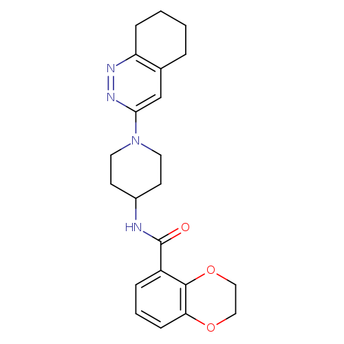 N-[1-(5,6,7,8-tetrahydrocinnolin-3-yl)piperidin-4-yl]-2,3-dihydro-1,4-benzodioxine-5-carboxamide