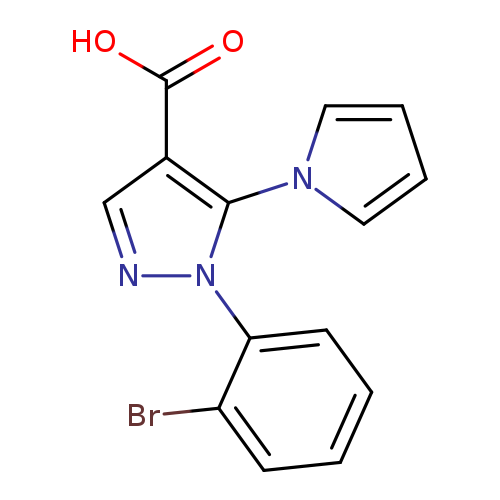 1-(2-bromophenyl)-5-(1H-pyrrol-1-yl)-1H-pyrazole-4-carboxylic acid