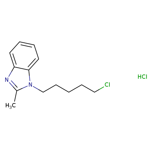 1-(5-chloropentyl)-2-methyl-1H-1,3-benzodiazole hydrochloride