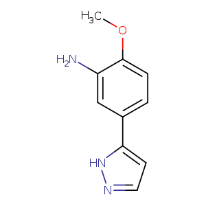 [2-Methoxy-5-(1h-pyrazol-5-yl)phenyl]amine
