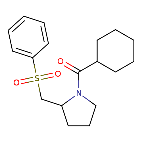 2-[(benzenesulfonyl)methyl]-1-cyclohexanecarbonylpyrrolidine