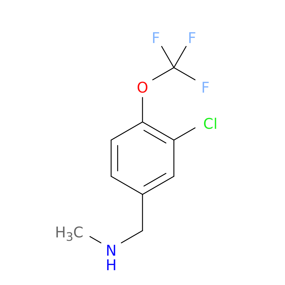 {[3-Chloro-4-(trifluoromethoxy)phenyl]methyl}(methyl)amine